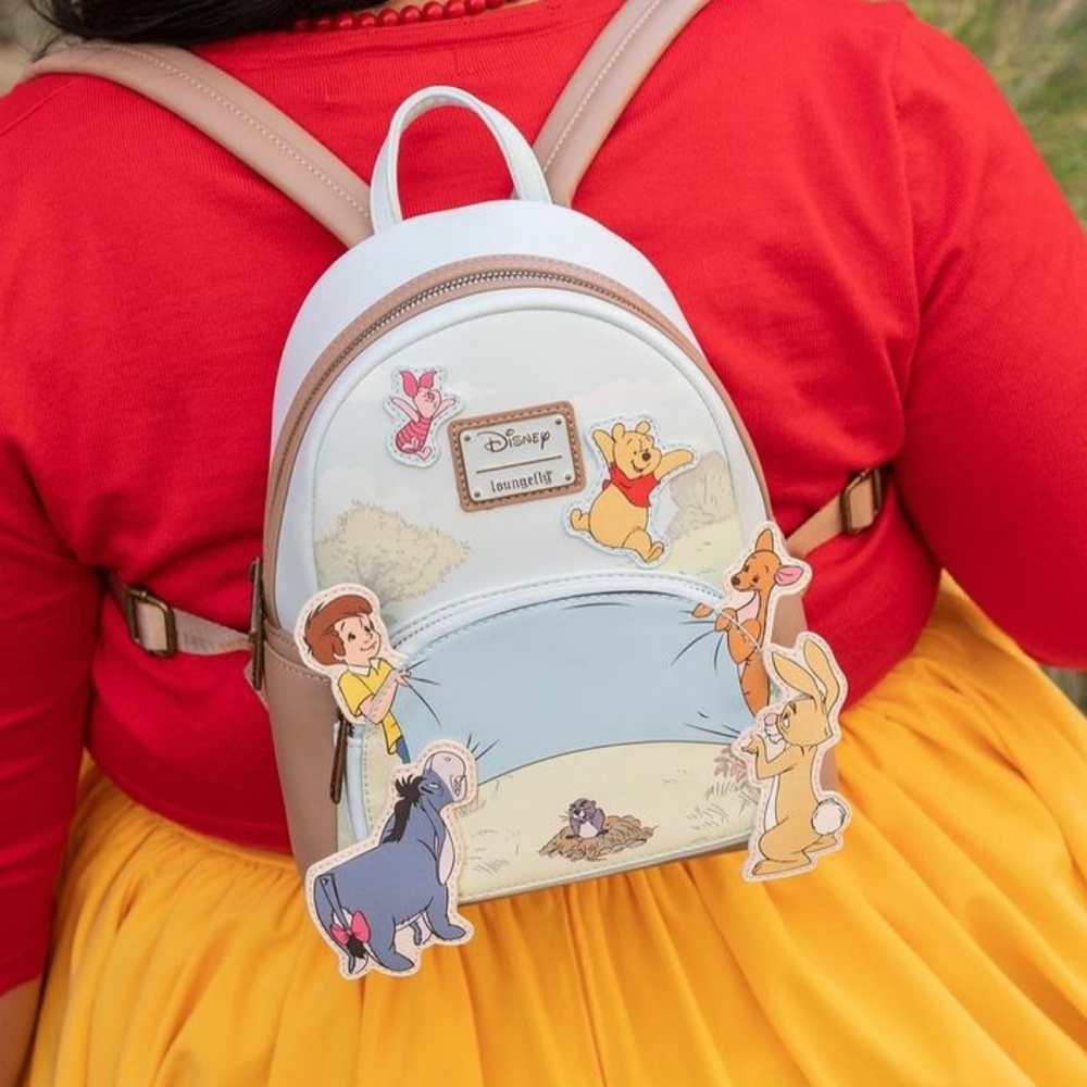 Loungefly Winnie the Pooh 95th Anniversary edition mini backpack - Picture 7 of 12